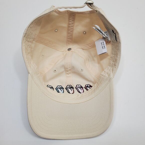 Rolling Stones Cap Hat Graphic American Eagle Beige Multicolor One Size NWT - Picture 5 of 11